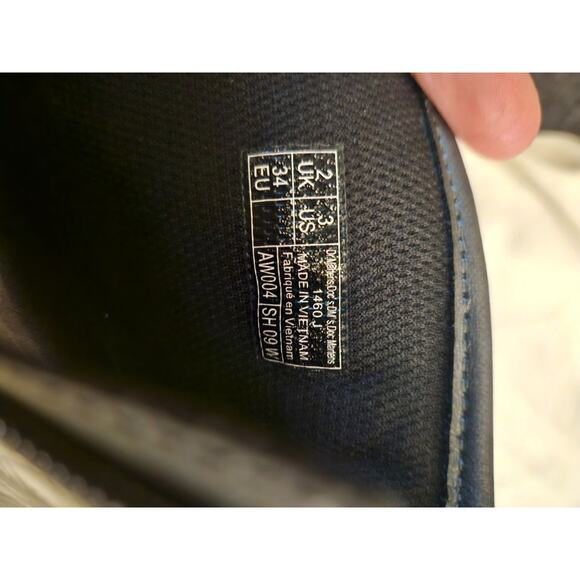 Dr Martens Boots Kids Size 3 Metallic Gray - Picture 10 of 10